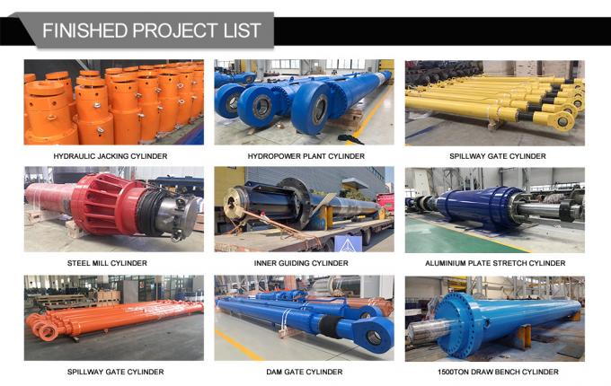 Flutec cilindros hidráulicos personalizados Peças hidráulicas de alta precisão para projetos de aço 12