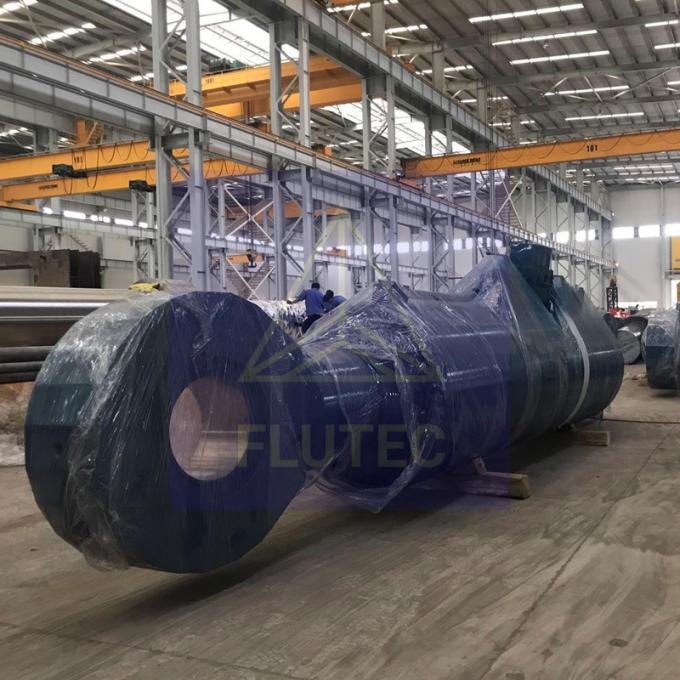 Aço carbono cilindro hidráulico feito sob encomenda duplo para guincho de cabo 0