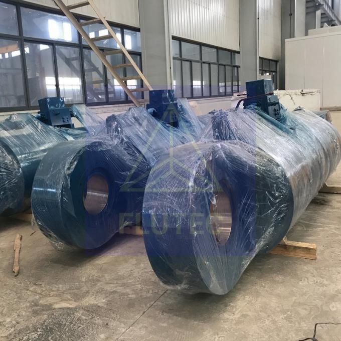 Aço carbono cilindro hidráulico feito sob encomenda duplo para guincho de cabo 2