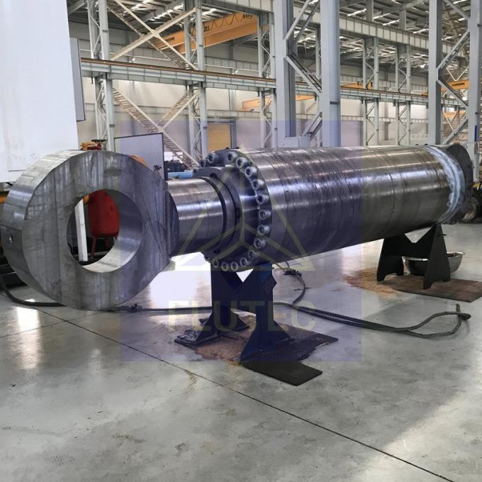 Aço carbono cilindro hidráulico feito sob encomenda duplo para guincho de cabo 4
