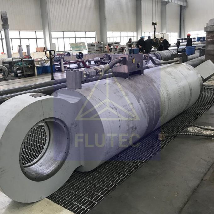 Aço carbono cilindro hidráulico feito sob encomenda duplo para guincho de cabo 3