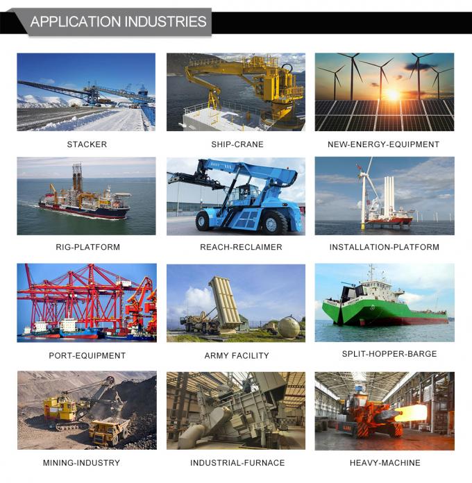 Tipo de pistão cilindro hidráulico marítimo de longo curso para máquinas pesadas offshore 7