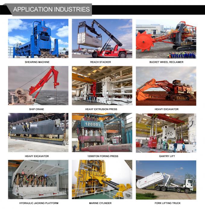Pressão de cilindros hidráulicos marítimos pesados para plataformas offshore 7