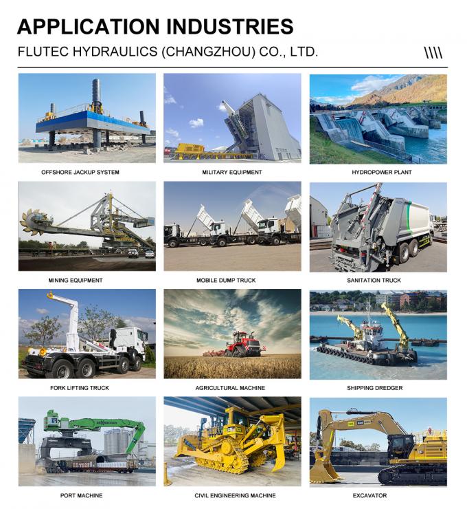 Flutec 3500ton cilindro principal para máquina de prensagem de moldagem de metal 7