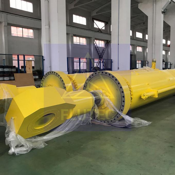 Acero carbono cilindro hidráulico de longo curso para usina hidrelétrica barragem de água 1