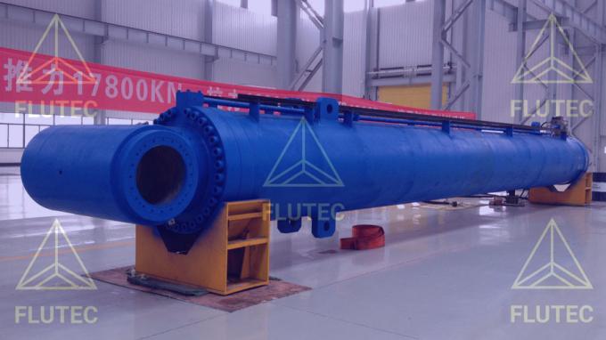 Centrais hidrelétricas cilindro hidráulico para porta de barragem pressão média 0