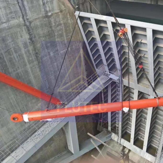 100% de ensaio de pressão do cilindro da porta da barragem da central hidrelétrica para a imprensa hidráulica 0