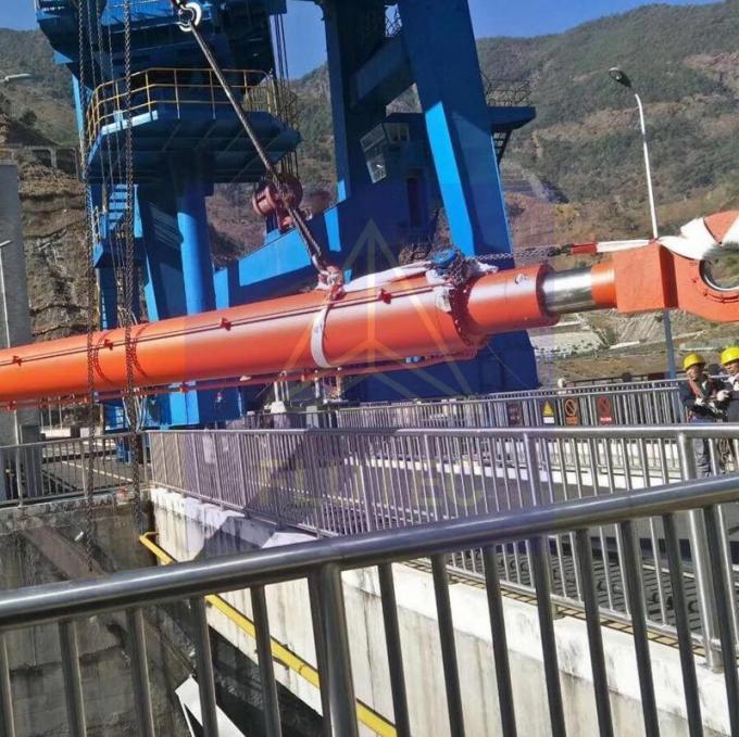 100% de ensaio de pressão do cilindro da porta da barragem da central hidrelétrica para a imprensa hidráulica 2