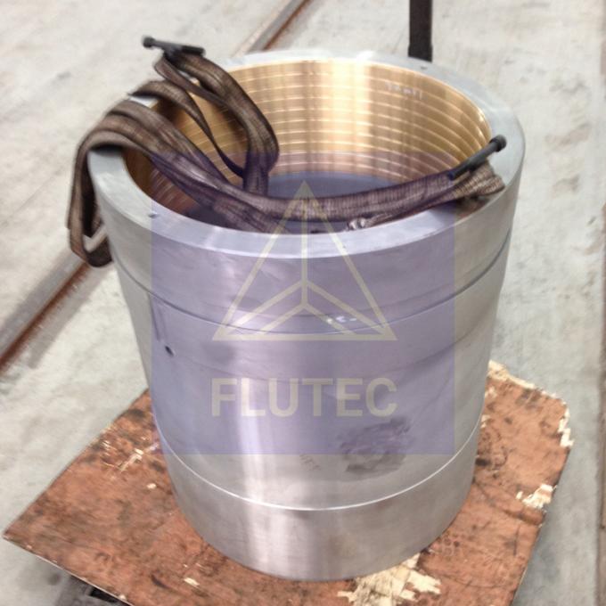 Processamento CNC Custom Bronce Bushing Polido Para cilindro de prensagem hidráulica 2