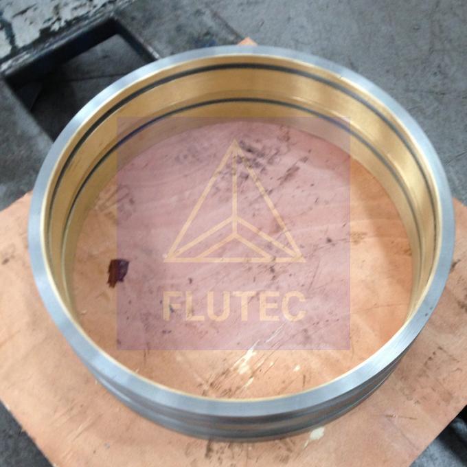 Processamento CNC Custom Bronce Bushing Polido Para cilindro de prensagem hidráulica 1