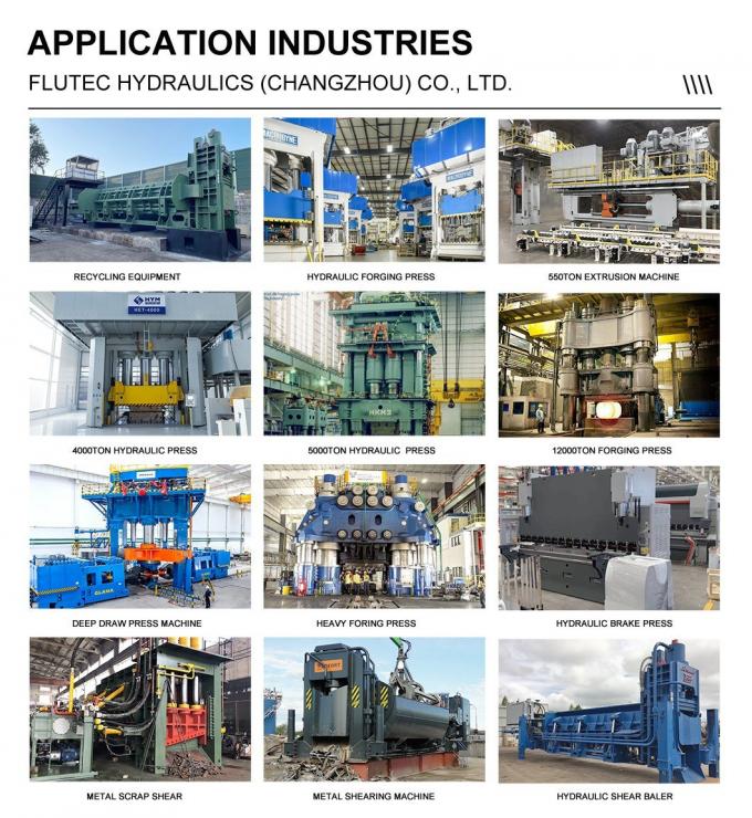 ISO9001 cilindro hidráulico industrial cilindro guiado interno para máquina de fundição de alumínio 5