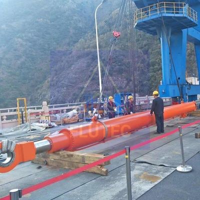 100% de ensaio de pressão do cilindro da porta da barragem da central hidrelétrica para a imprensa hidráulica