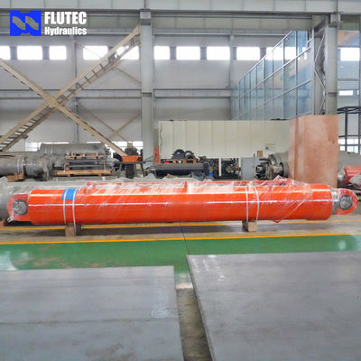 Cylindros hidráulicos personalizados para controlar as válvulas de barragem China Fabricação com linha de óleo