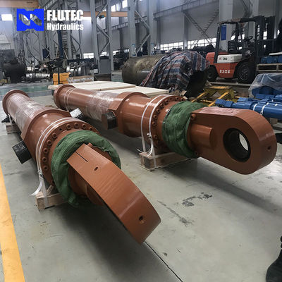Cylindro hidráulico pesado feito sob medida para fábrica de aço